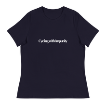 Load image into Gallery viewer, Cycling with Impunity | Women&#39;s Relaxed T-Shirt